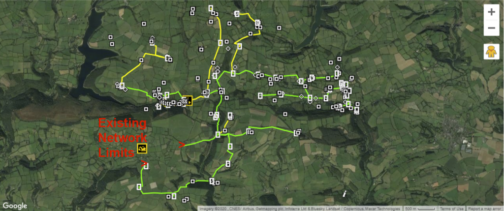 Upton & Huish Planned Routes
